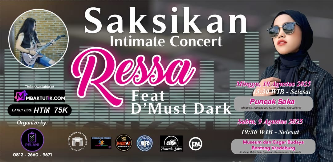 Banner Event Intimate Concert Ressa ft D'Must Dark